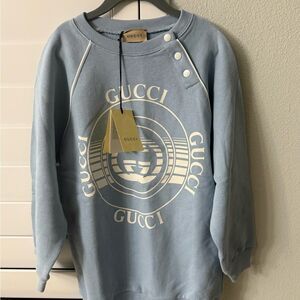 Brand new Gucci kids Blue Sweatshirt size 5 and 6